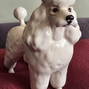 Vintage Breswick England Ceramic Poodle Figurine